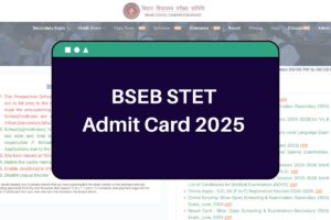 BSEB STET Admit Card 2025: secondary.biharboardonline.com Hall Ticket Available Soon